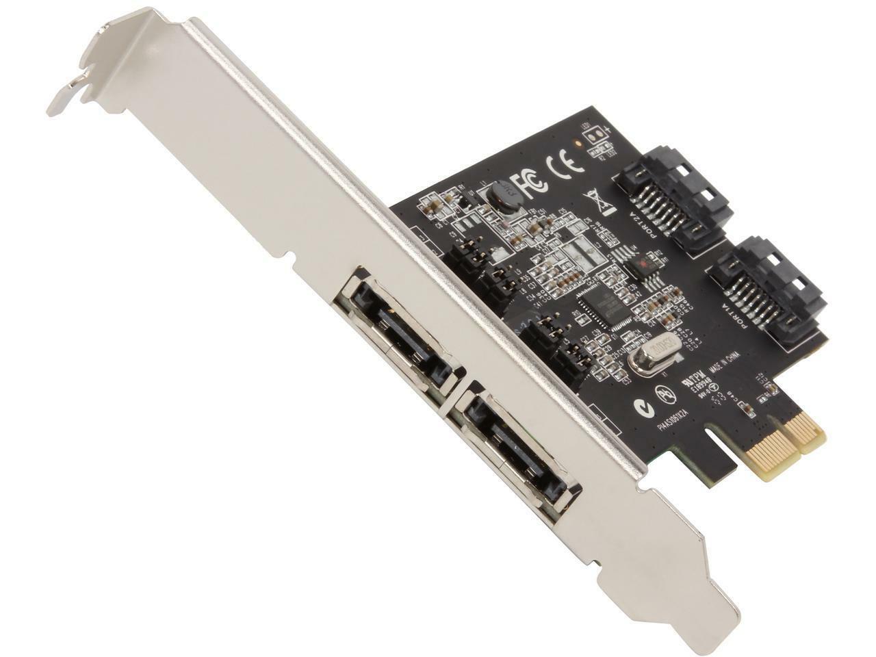 StarTech.com PEXESAT322I PCI-Express x1 Low Profile Ready SATA III (6.0Gb/s) 2 I