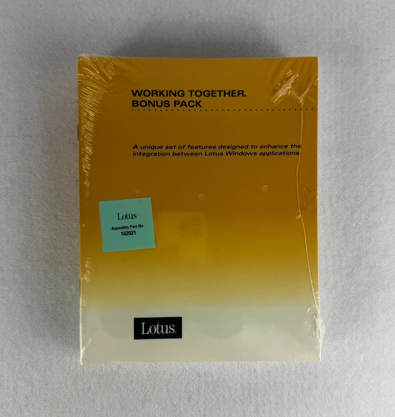 SEALED Lotus Working Together Bonus Pack Windows Software – Part No 125892