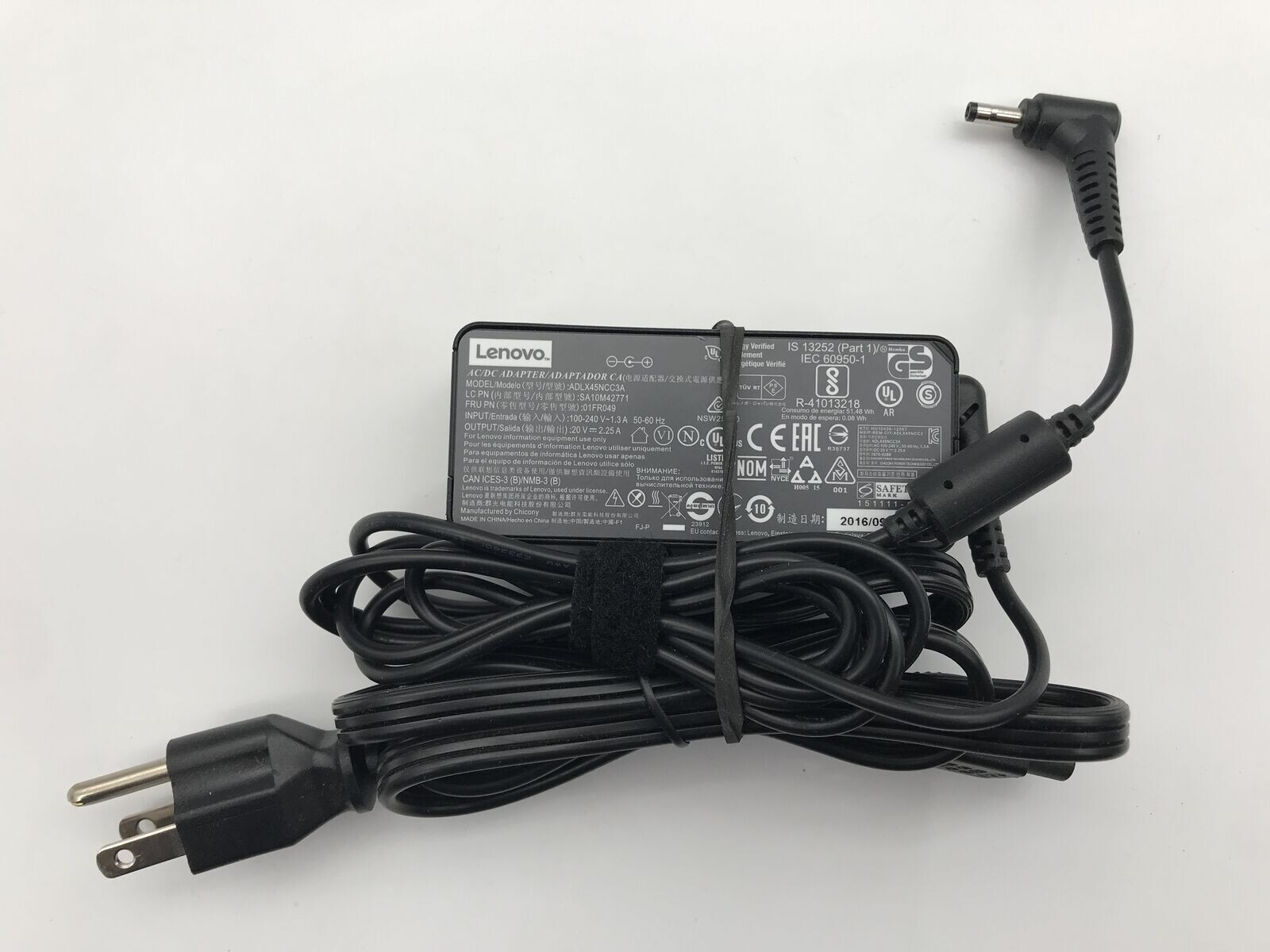 ADLX45NCC3A (Type B Plug) Lenovo 45W 20V 2.25A Small Pin Power Adapter
