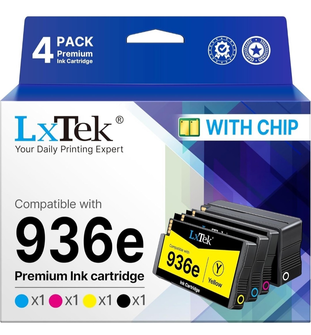 936E 936XL Ink Cartridge (4-Pack) for HP OfficeJet 9120 9135e 9120e 9110 9730e