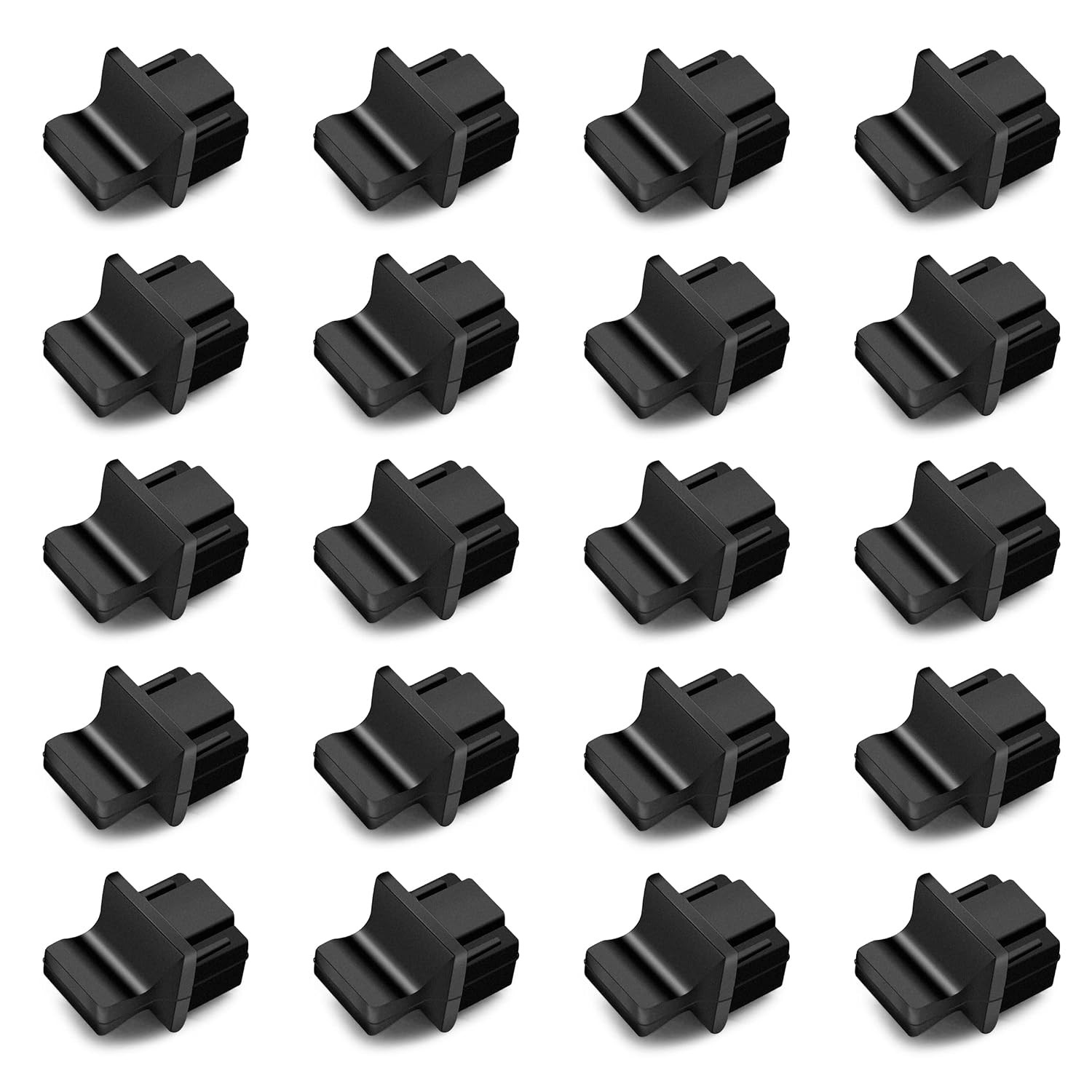24 PCS RJ45 Dust Covers - Silicone Ethernet Hub Port RJ45 Plugs Protector Sto...