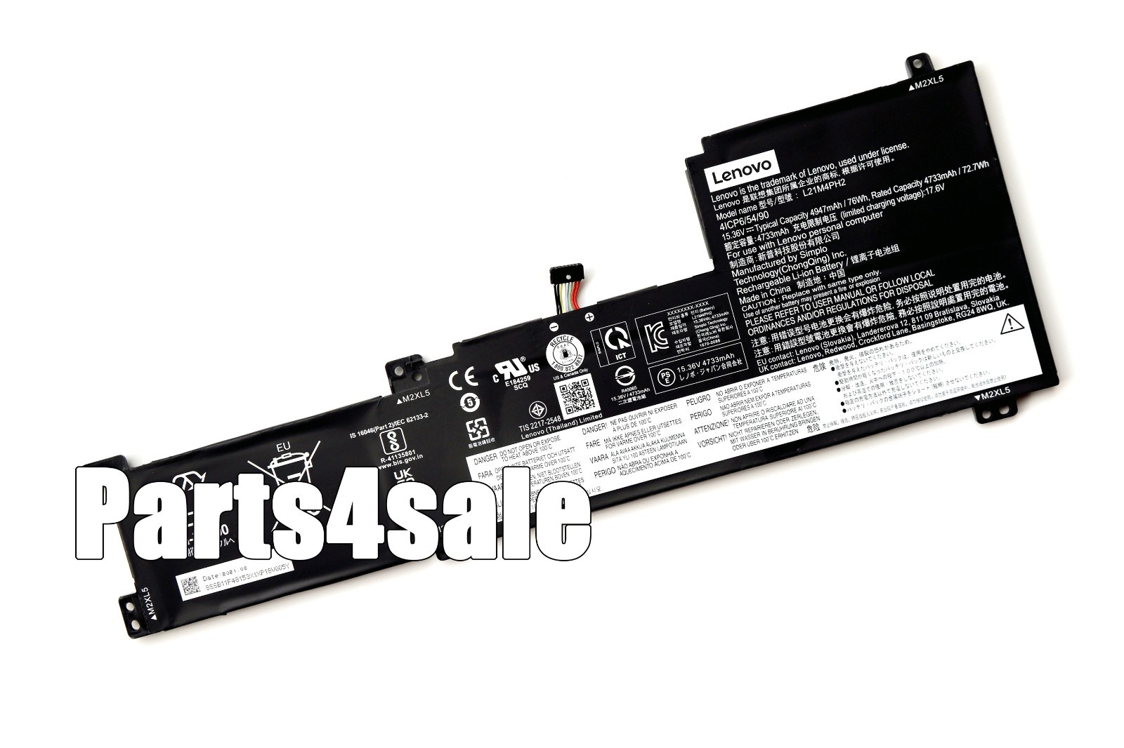 New Genuine L21C4PH2 L21L4PH2 L21M4PH2 Battery for Lenovo IdeaPad 5 15IAL7/15ABA