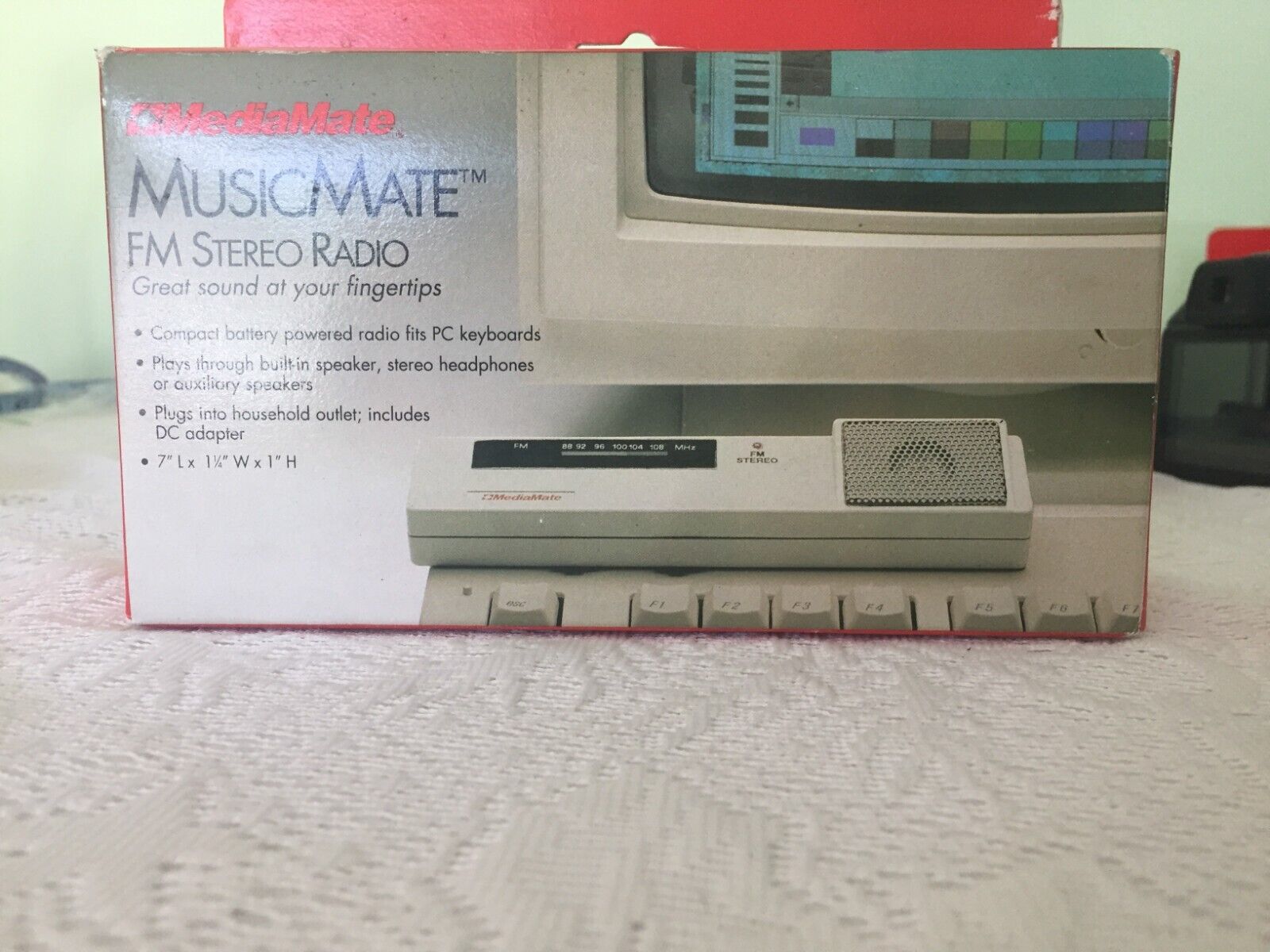 Vintage Media Mate, Music Mate FM Stereo Radio For PC MIB