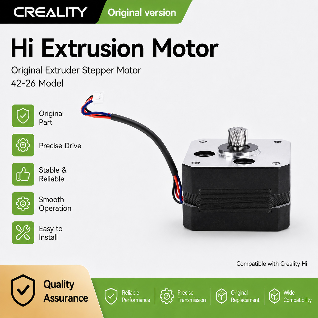 Creality Hi Extrusion Motor Original Extruder Stepper Motor_42-26 Original