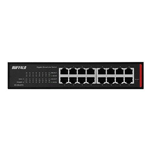 BUFFALO Giga Layer 2 Smart Switch 16 Port BS-GS2016 Network Black OFF-NONE-ON
