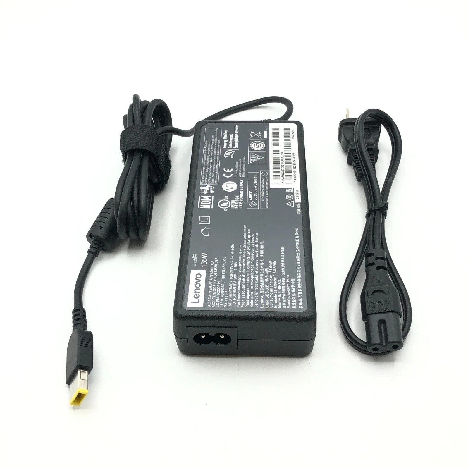 Genuine 65W 90W 135W 170W 300W Square Slim AC Adapter Lenovo ThinkPad OEM