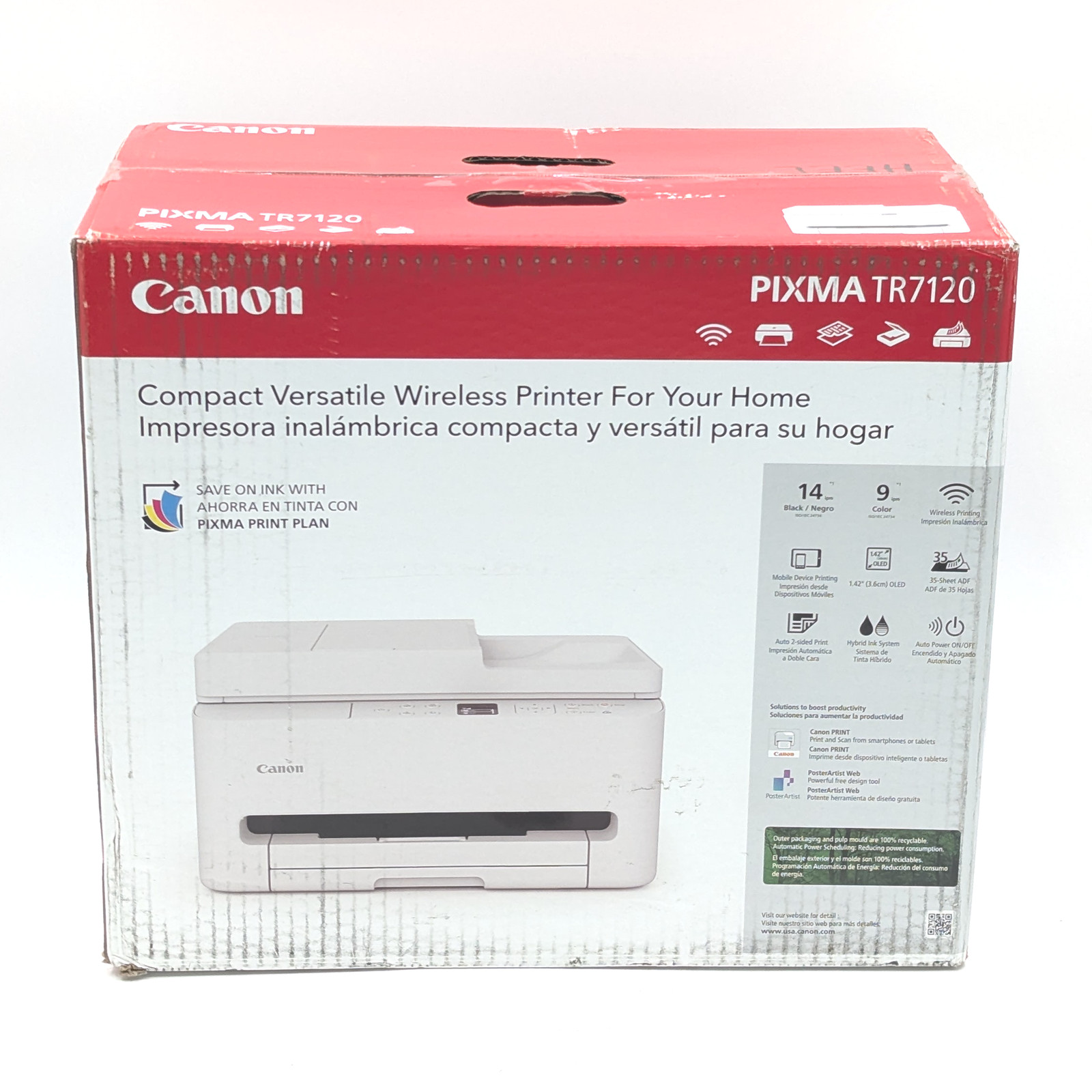 Canon PIXMA TR7120 Wireless Multifunction Inkjet Printer (7178C002) | White