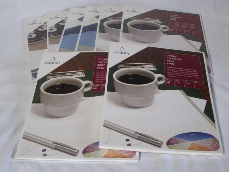 8 Sealed Packages Domtar Microprint Coated Laser Paper - Various Weight Covers