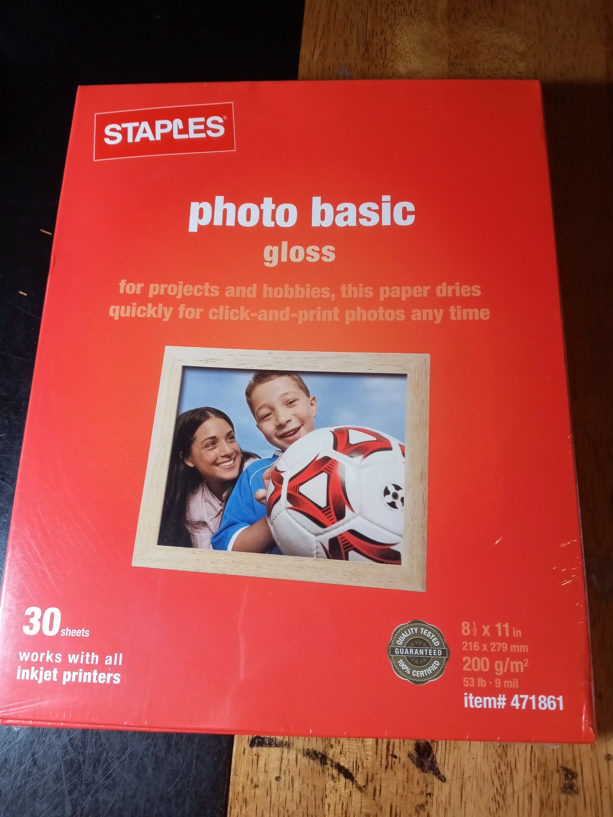 2Packs Of Staples Photo Paper Basic Gloss 90 Sheets Total  11x8.5”