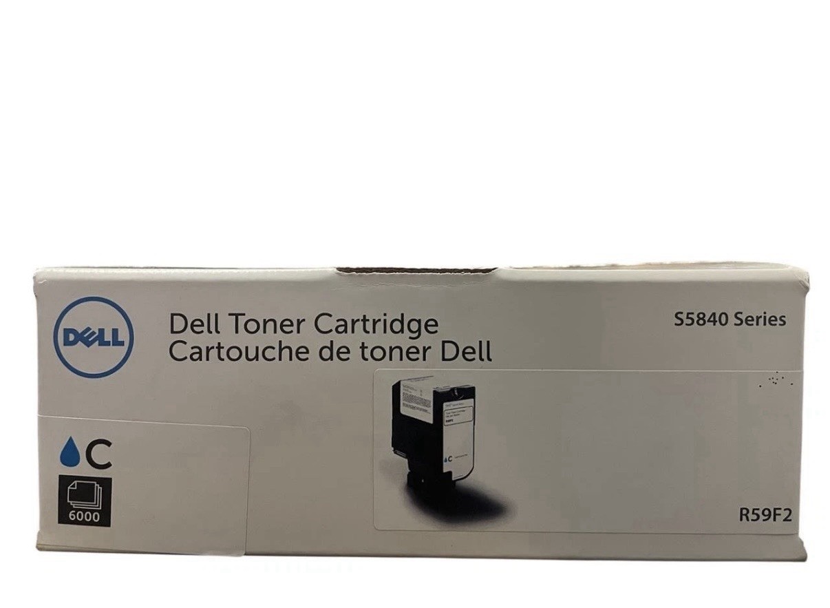 Original Dell S5840 R59F2 Cyan Toner Cartridge 6K New