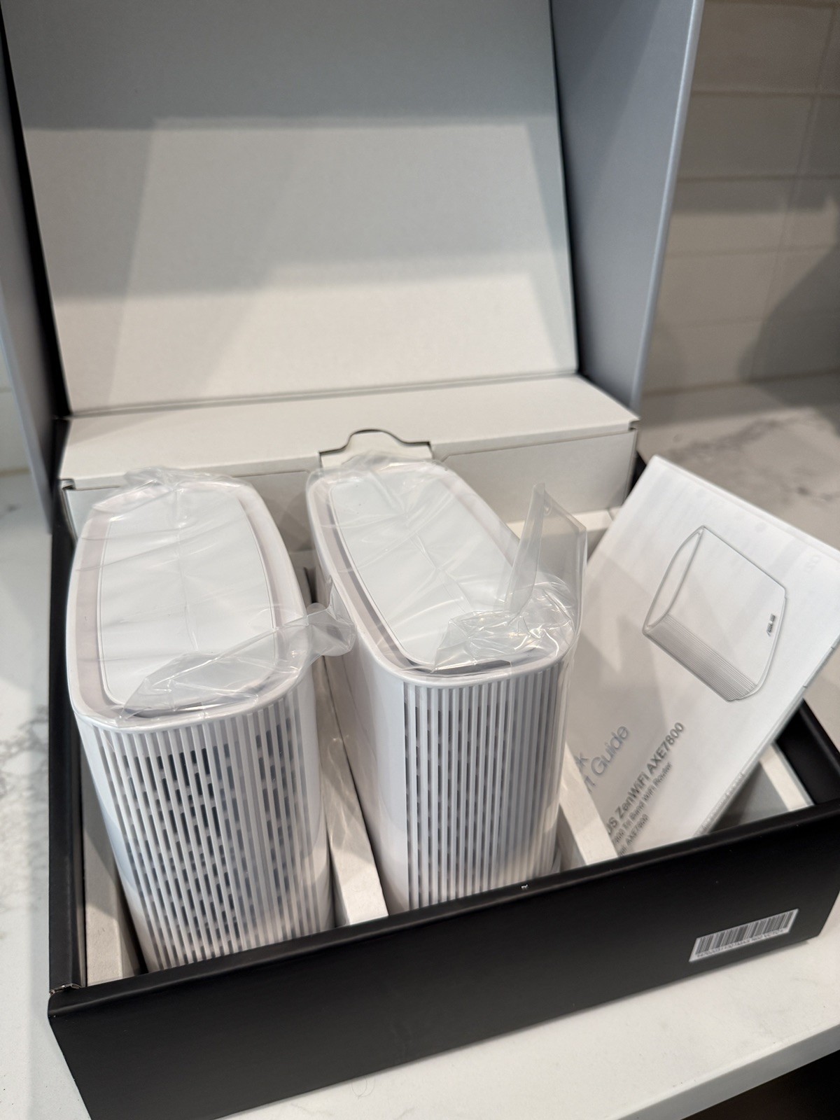 ASUS - ZenWiFi AXE7800 WiFi 6E Tri-band Mesh Router (2-Pack) - White