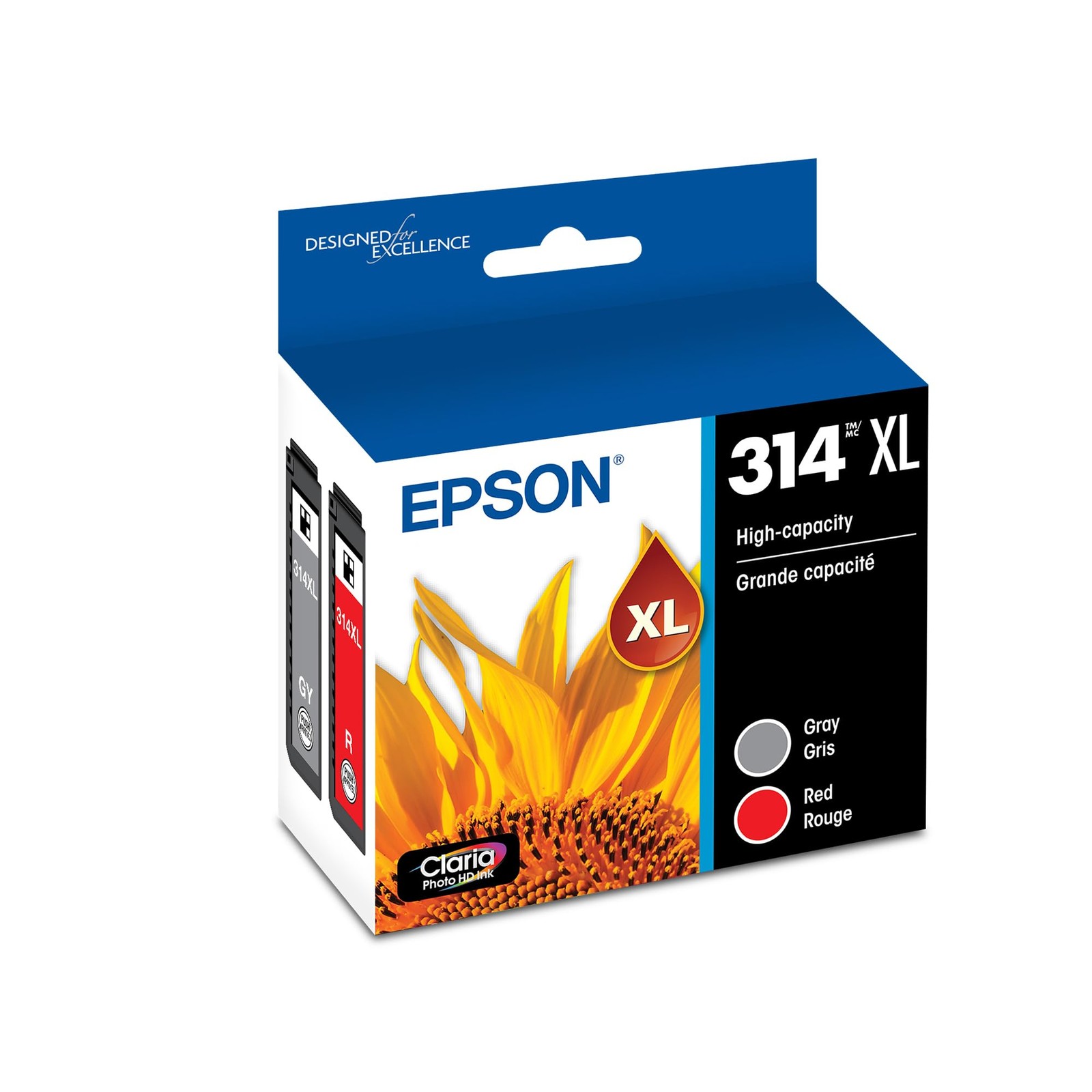 EPSON 314 Claria Photo HD Ink High Capacity T314XL922-S Works with Expression