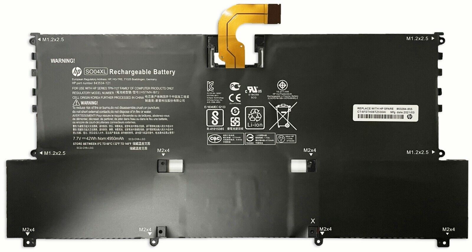 SO04XL Genuine Battery for HP Spectre 13 13-V015TU 13-V014TU 13-V000 844199-855