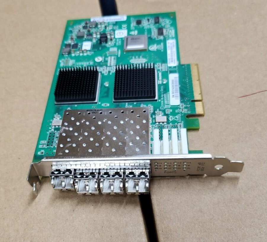 NETAPP 111-00481+B0 QLE2564-NAP QUAD PORT PCIe FIBRE Adapter w/4x 8Gbps SFP