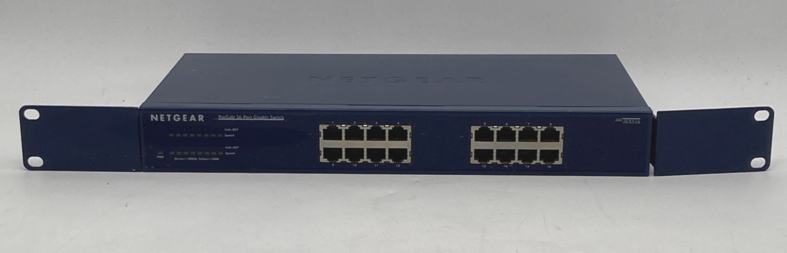 NETGEAR ProSafe JFS516 16 Port Fast Ethernet Switch 10/100 Rackmount Unmanaged