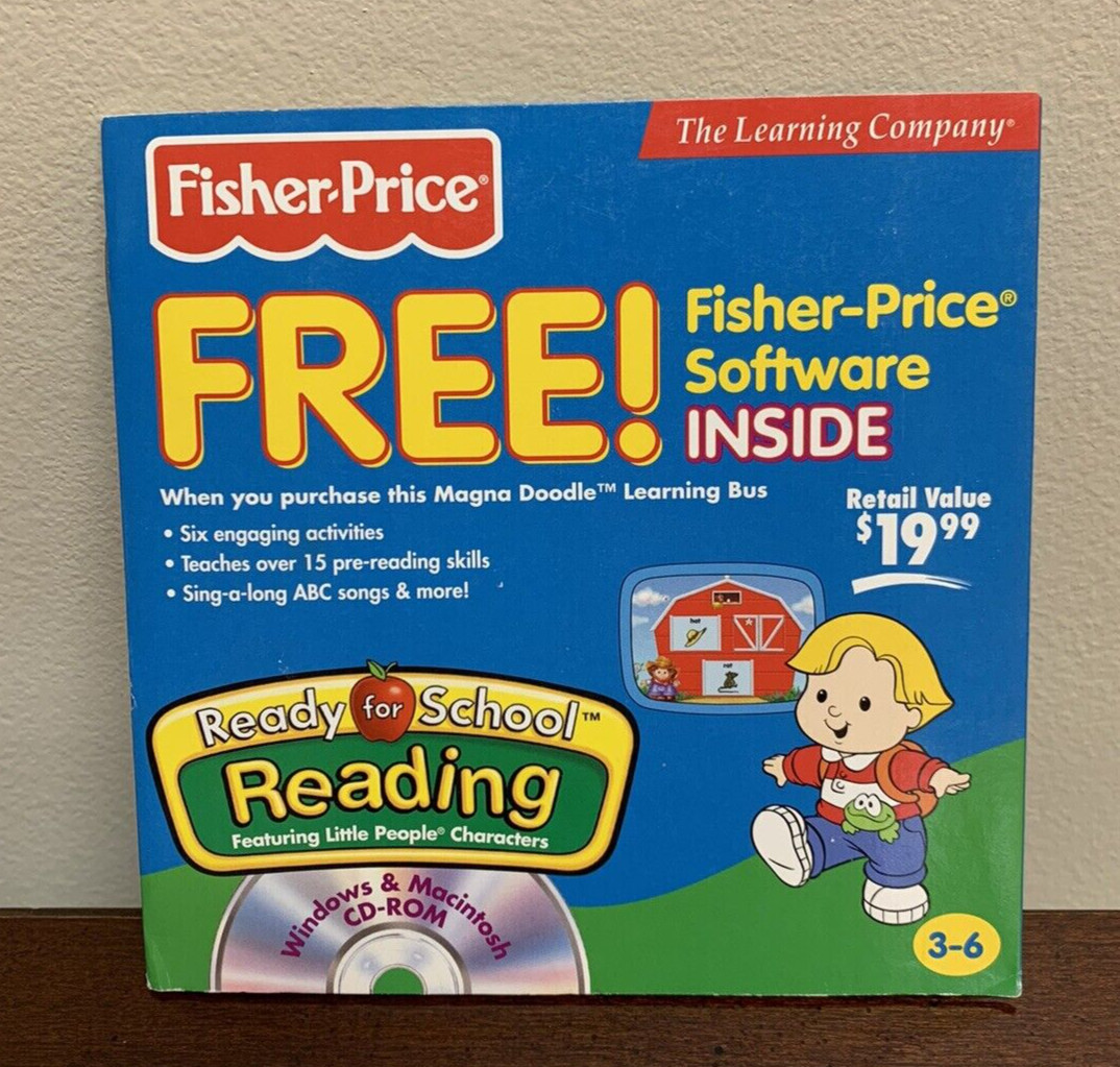Ready for School Reading Fisher-Price ages 3-6 Win Mac CD Rom