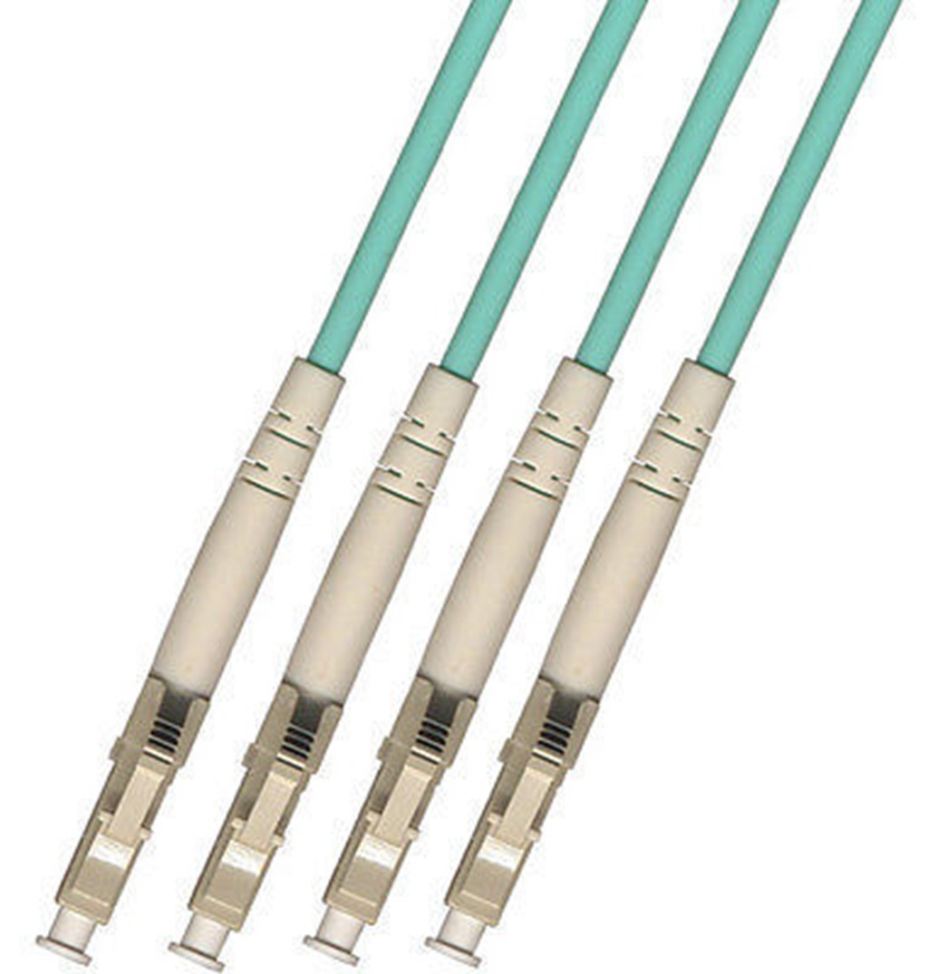 30M INDOOR ARMORED LC-LC 4 STRANDS OM3 50/125 MULTIMODE FIBER OPTIC