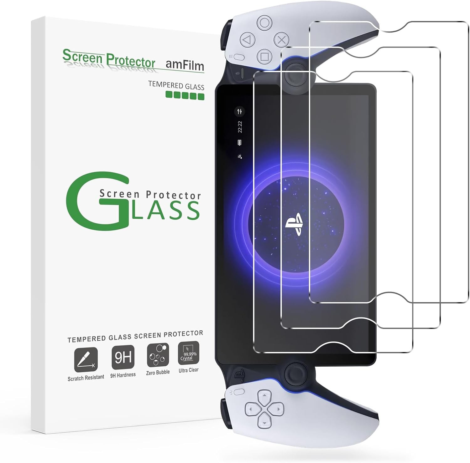 3 Pack Screen Protector for PlayStation Portal Remote Player 8'' | 9H Tempered G