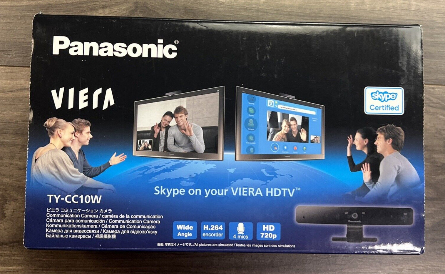Panasonic Viera TY-CC10W Web Cam HD 720 Open Box Never Used