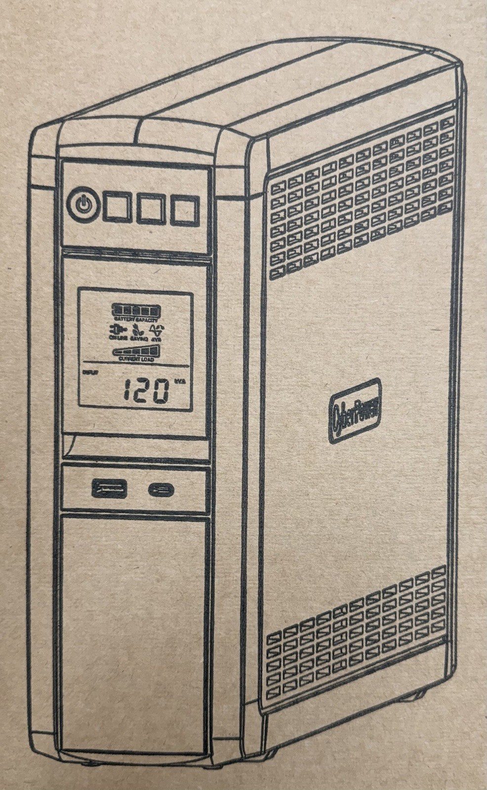 CyberPower CP1350PFCLCD 1350VA UPS Pure Sine Wave (brand New)