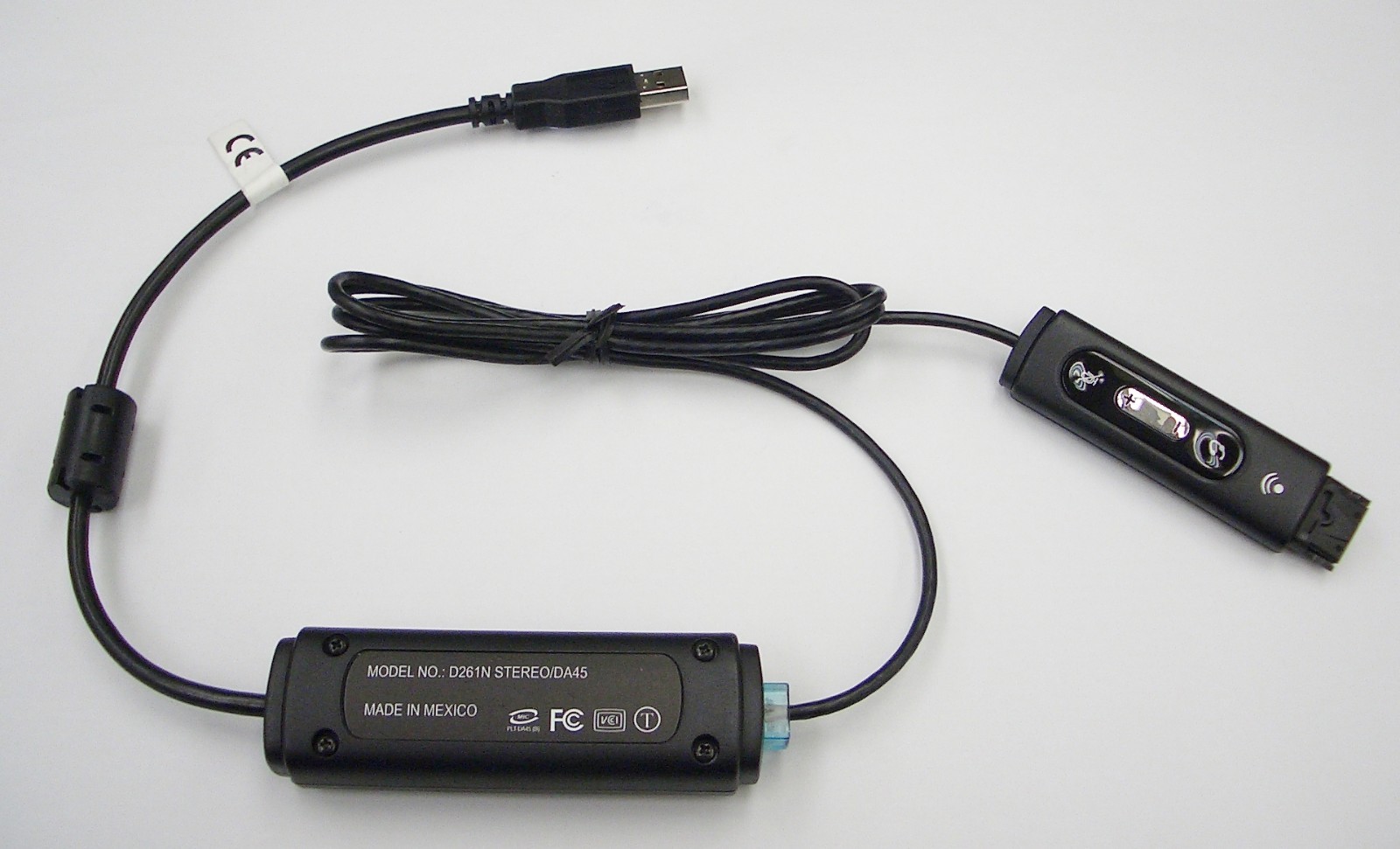 Plantronics D261N/DA45 6-pin USB Cable for your D251N D261N Headset to Computer