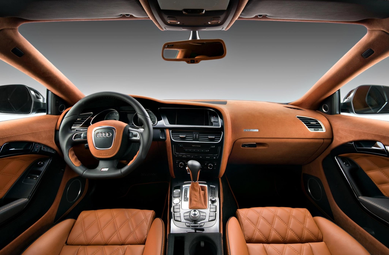 Cars 2012 vilner audi s 5 tuning interior Desk Mat Stitched