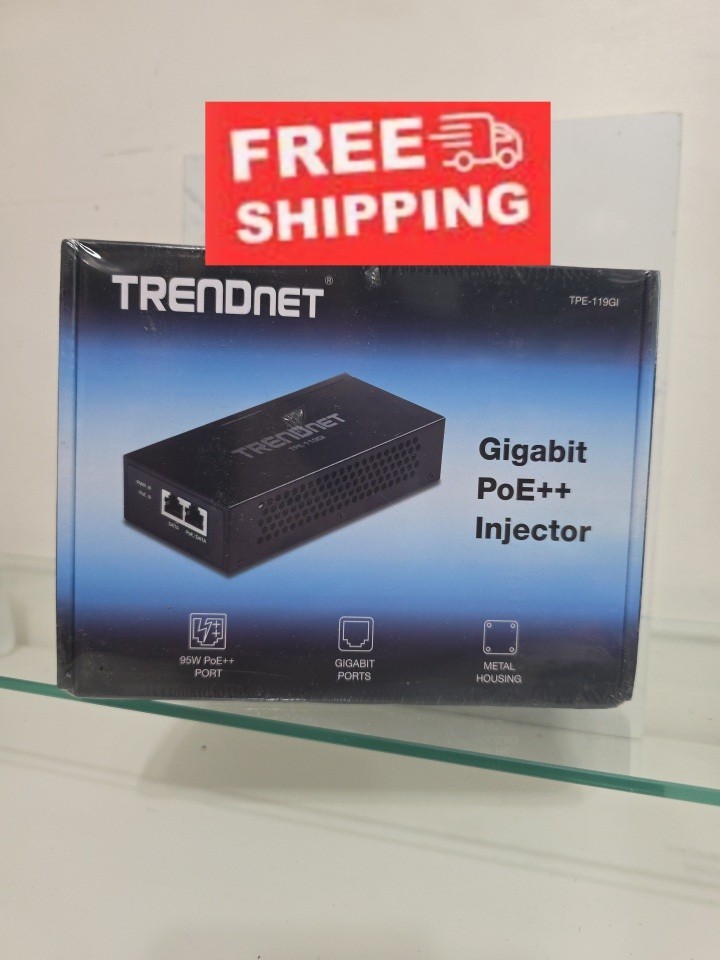 TRENDnet TPE-119GI Gigabit 4PPoE Injector 4PPoE  SEALED READ DESCRIPTION FREE ✈️