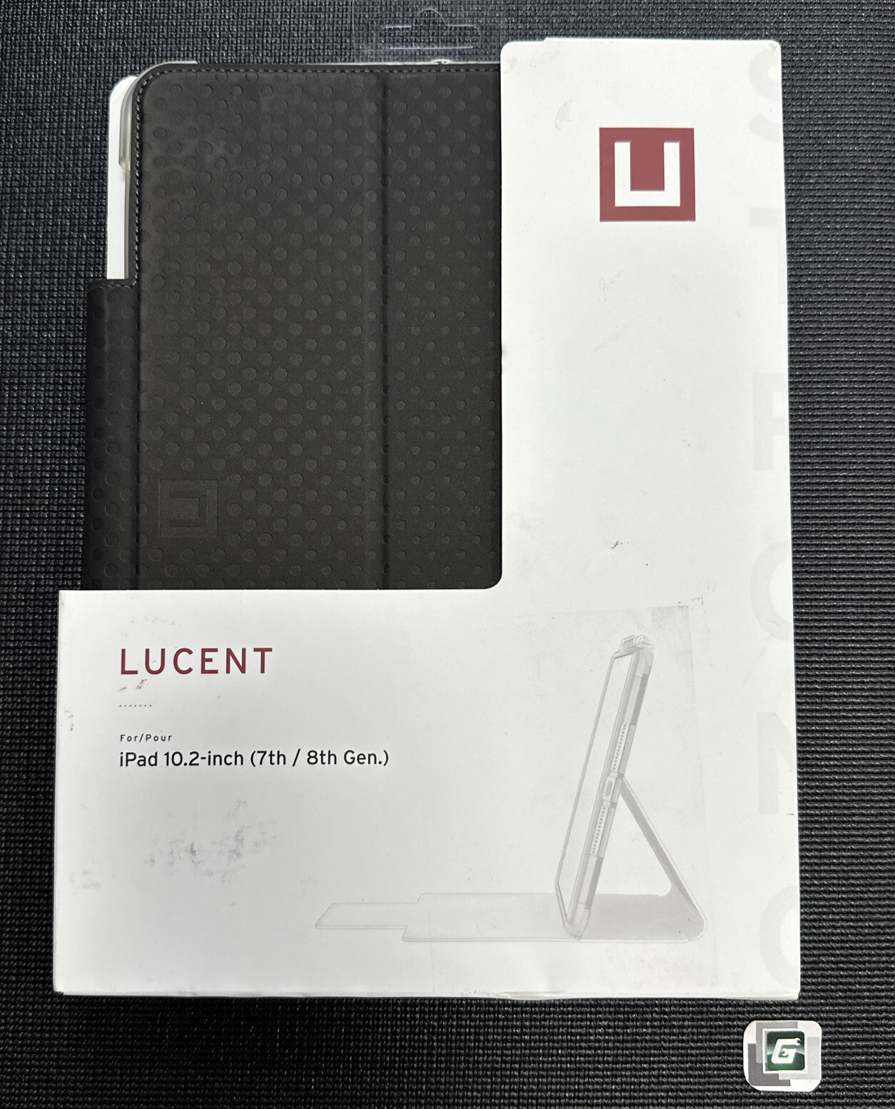 UAG Lucent Apple iPad 7th/8th 10.2" OEM Folio Case Black Ice Open Box