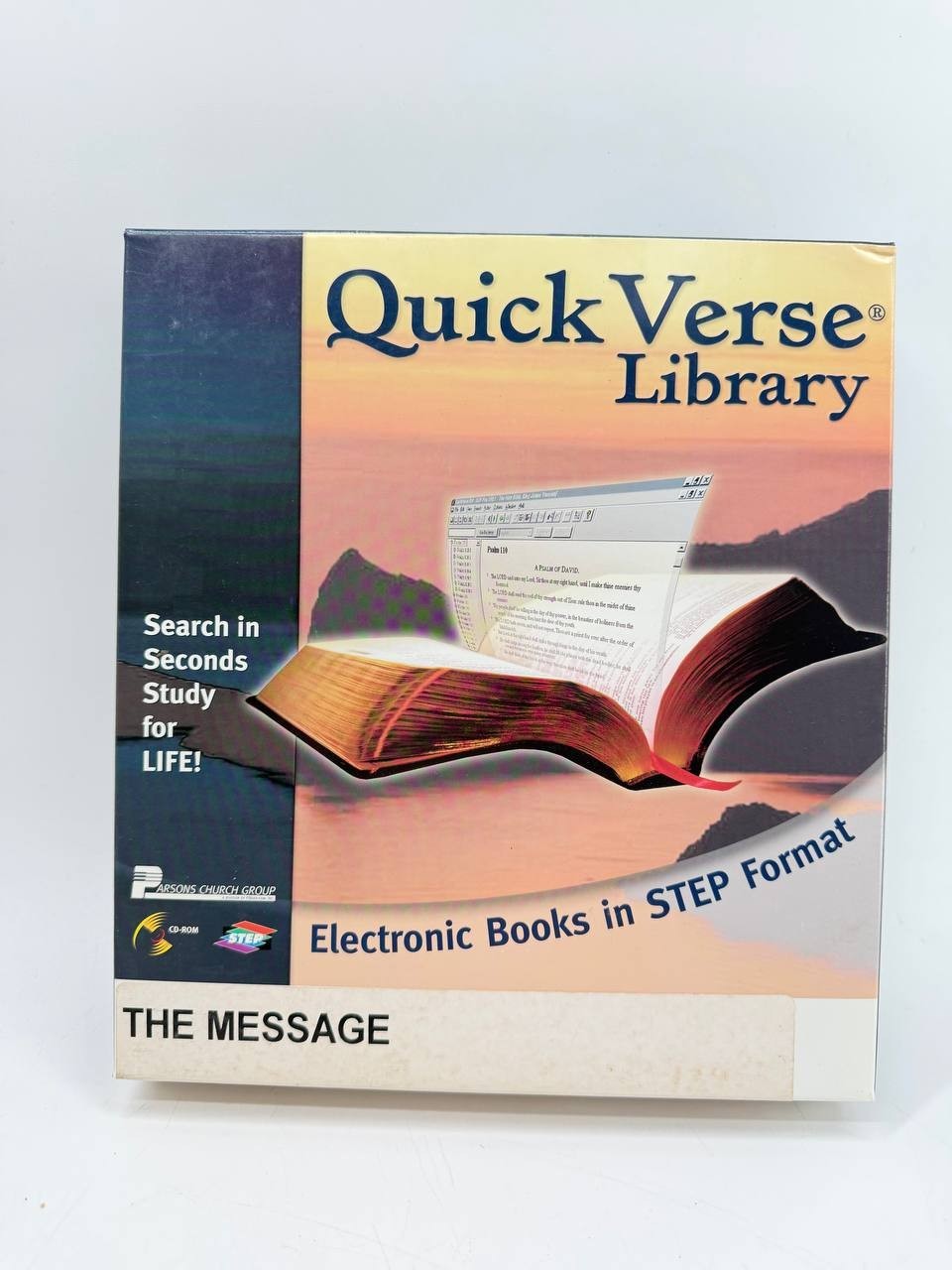 QuickVerse Library The Message STEP Format CD-ROM Bible Software Windows New