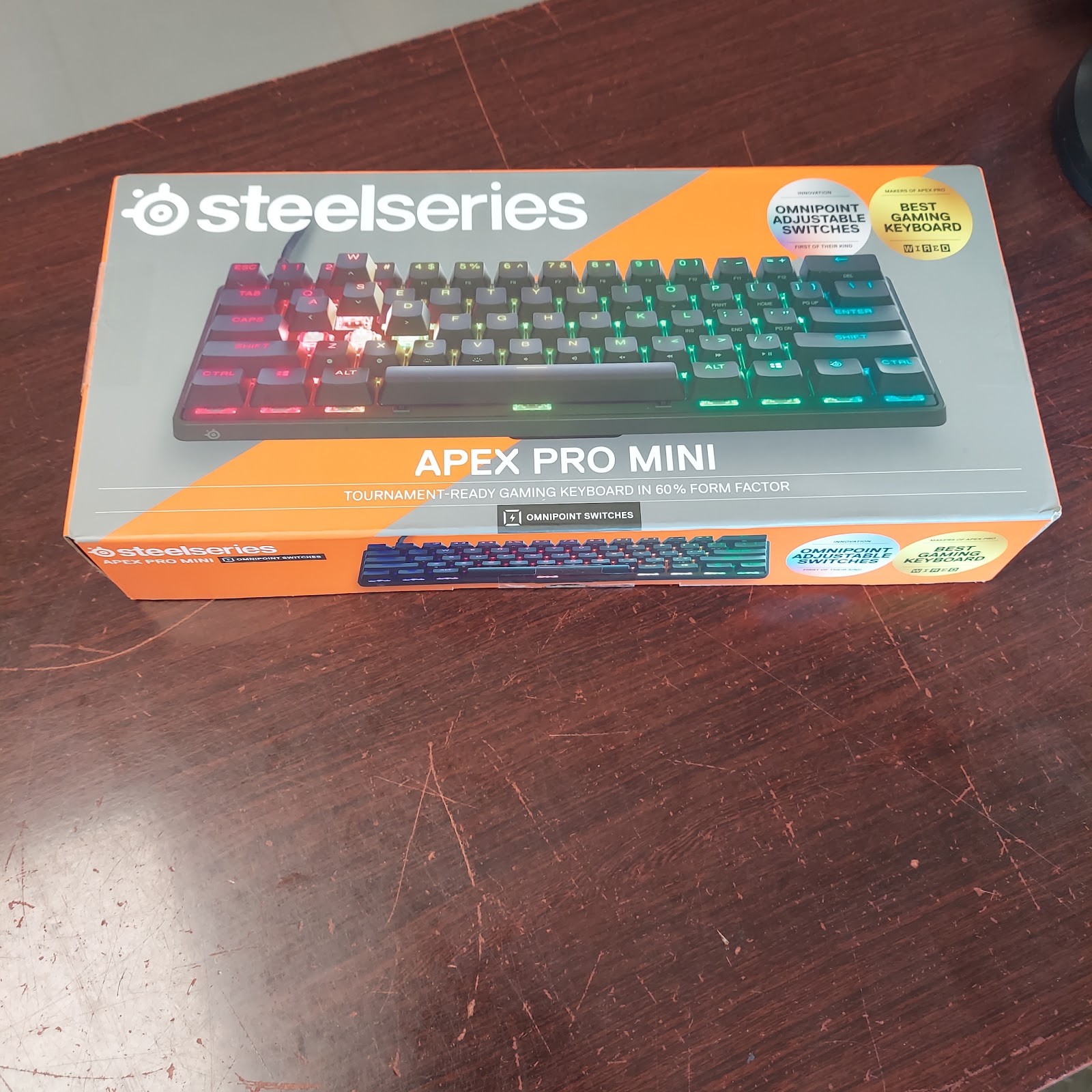 SteelSeries Apex Pro Mini 60% Gaming Keyboard OmniPoint Adjustable Switches New