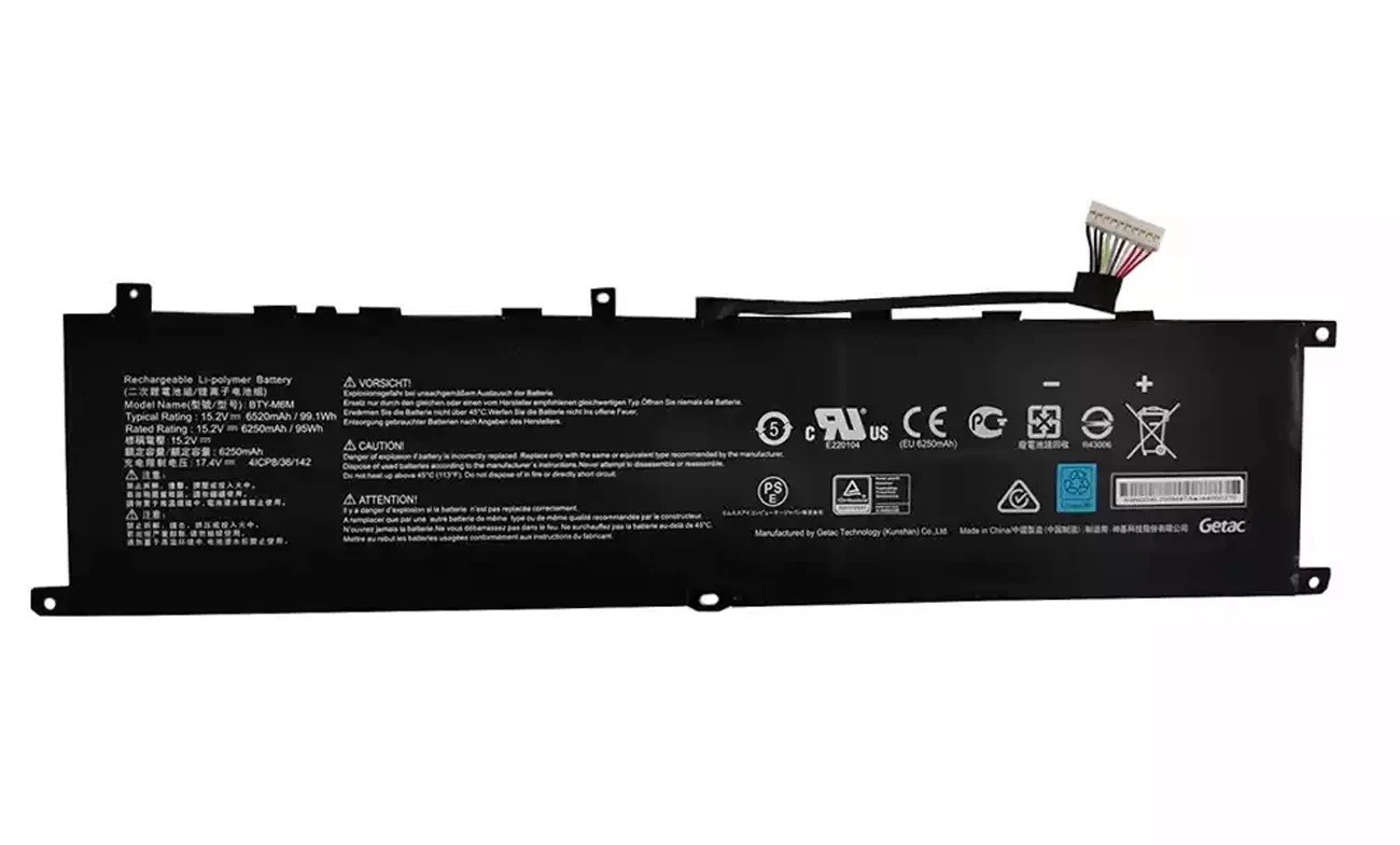 GENUINE 99.9WH [BTY-M6M] BATTERY FOR MSI GE76 GE66 GS66 STEALTH SF 10SF-005US