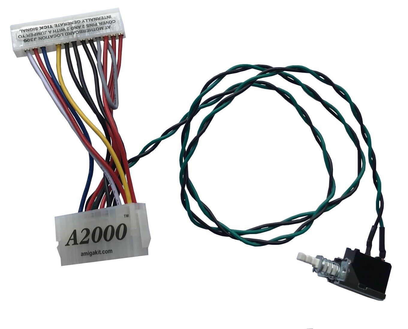 Amiga 2000 ATX PSU Power Adapter Cable + Switch A2000 NEW from AMIGA KIT  0998