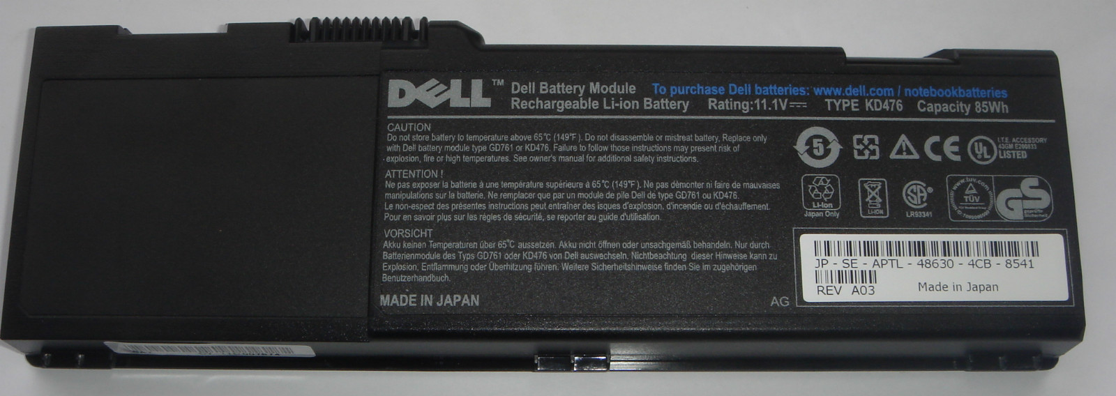Genuine Original Dell Latitude 131L 85Wh Battery