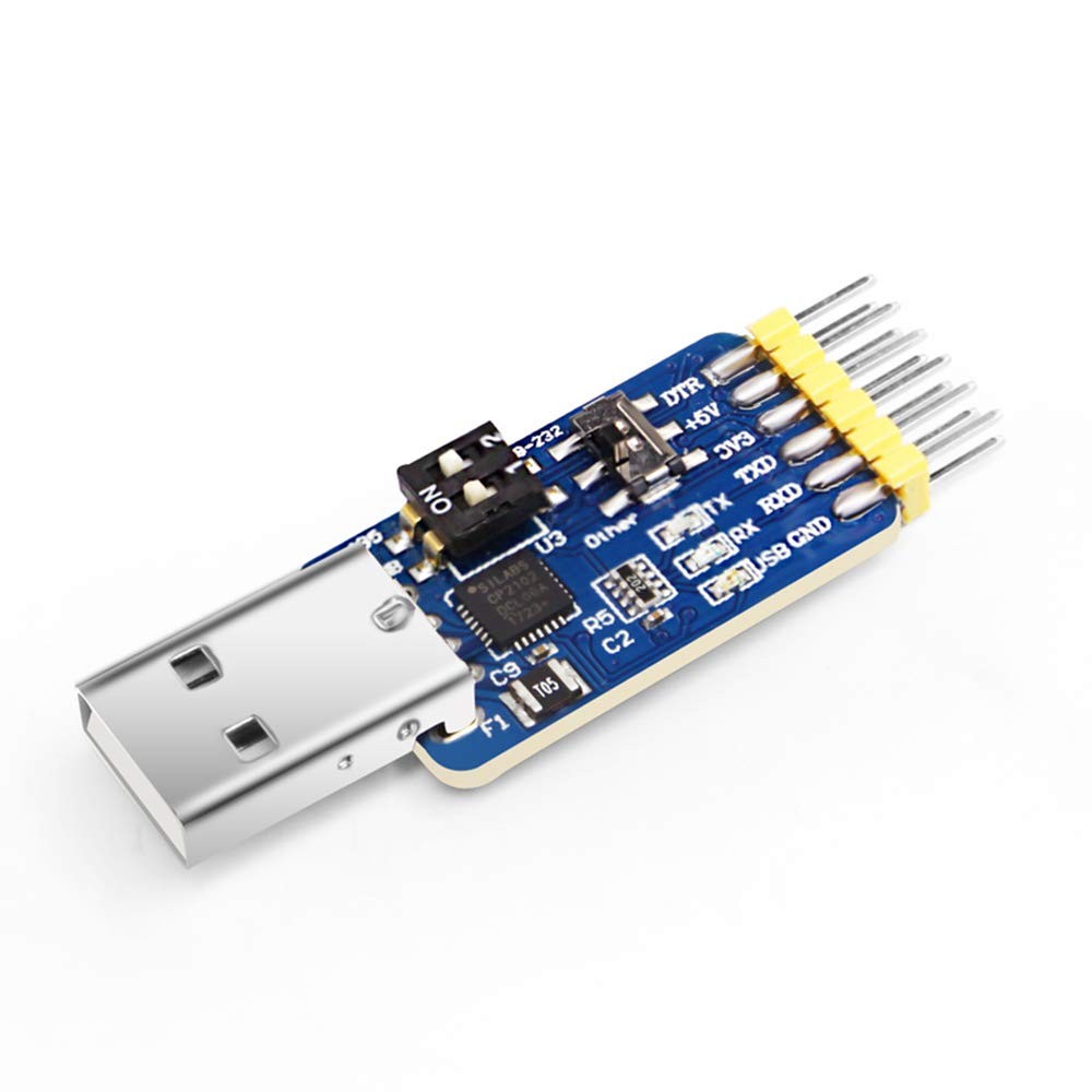 UART 6-in-1 USB to Serial Converter, Multifunctional (USB to TTL/RS485/232, T...