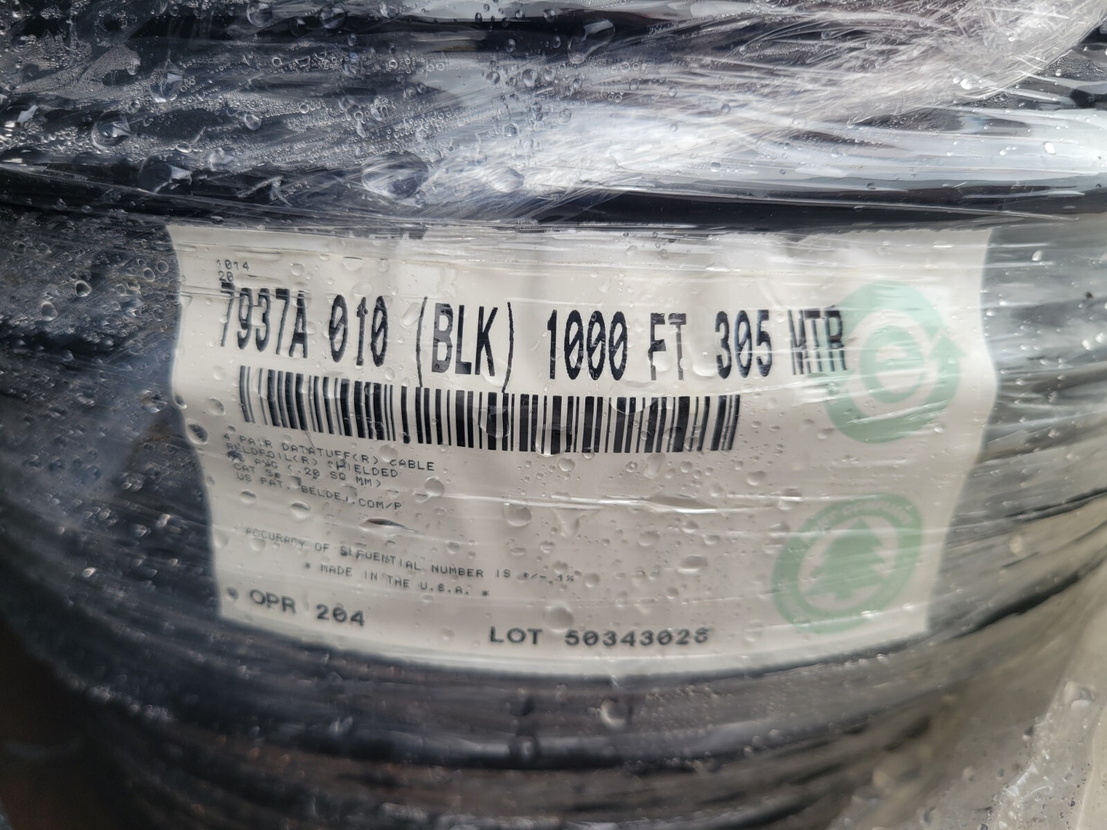 (1000') Belden 7937a CAT 5e Direct Burial Cable