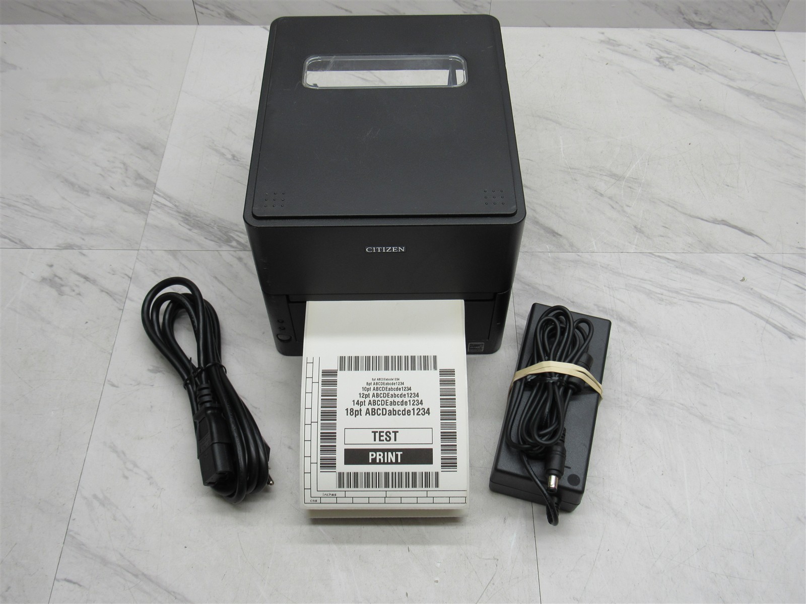 CITIZEN CL-E300 DIRECT THERMAL LABEL PRINTER USB SERIAL ETHERNET w/ Adapter