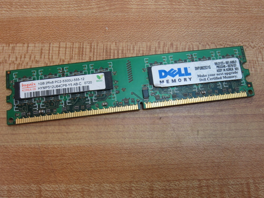 Dell SNPU8622C/1G Memory Board Hynix