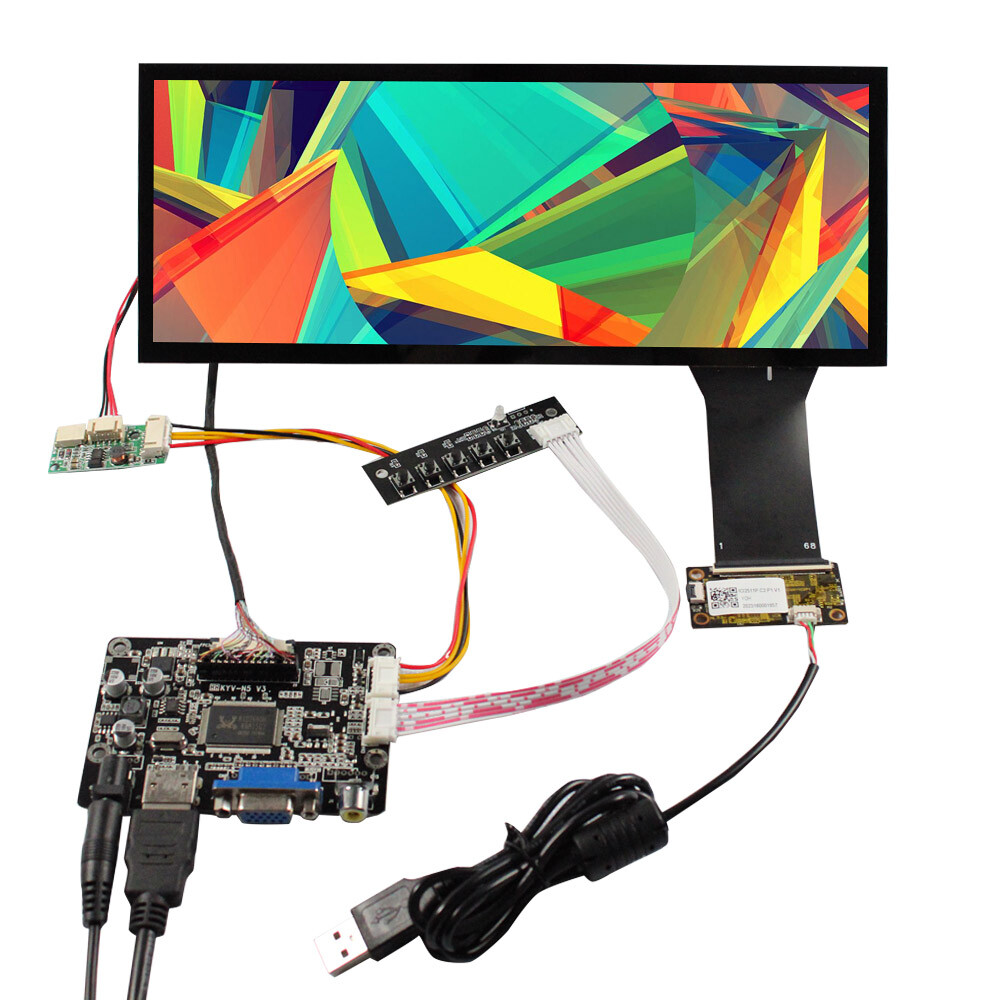 HD LCD Controller Board 10.3inch HSD123 VSD103IA 1920x720 Capacitive Touch LCD