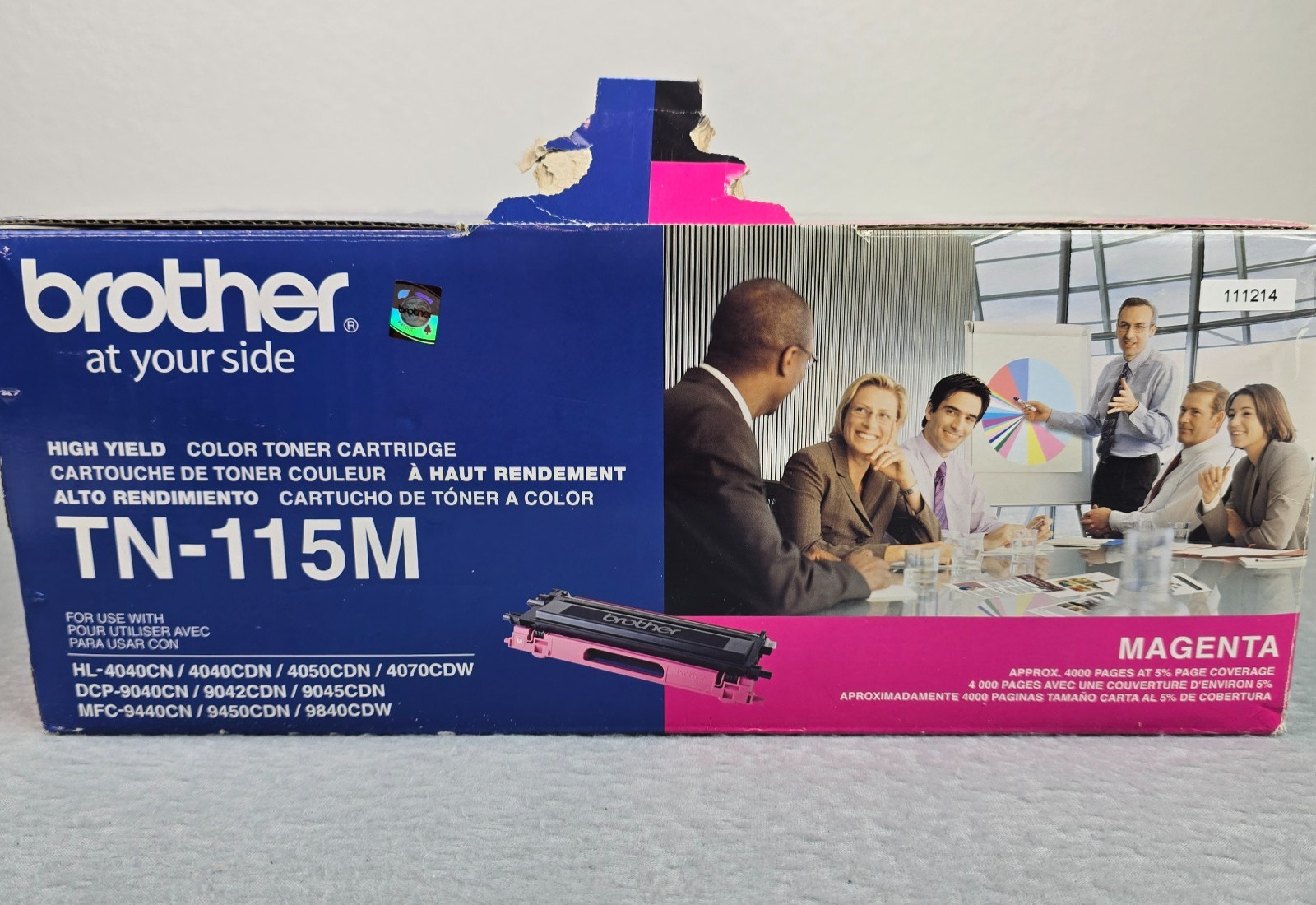 Genuine Brother TN-115M Magenta High Toner Cartridge OEM New Sealed Open Box