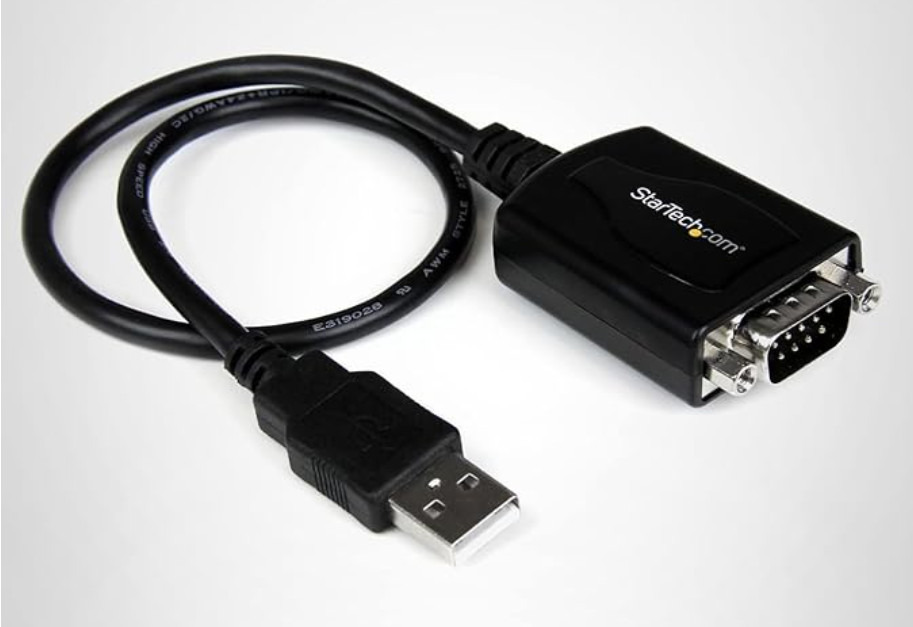 StarTech 1 ft. USB to RS232 Serial DB9 Adapter Cable COM Port Retention TAA NEW