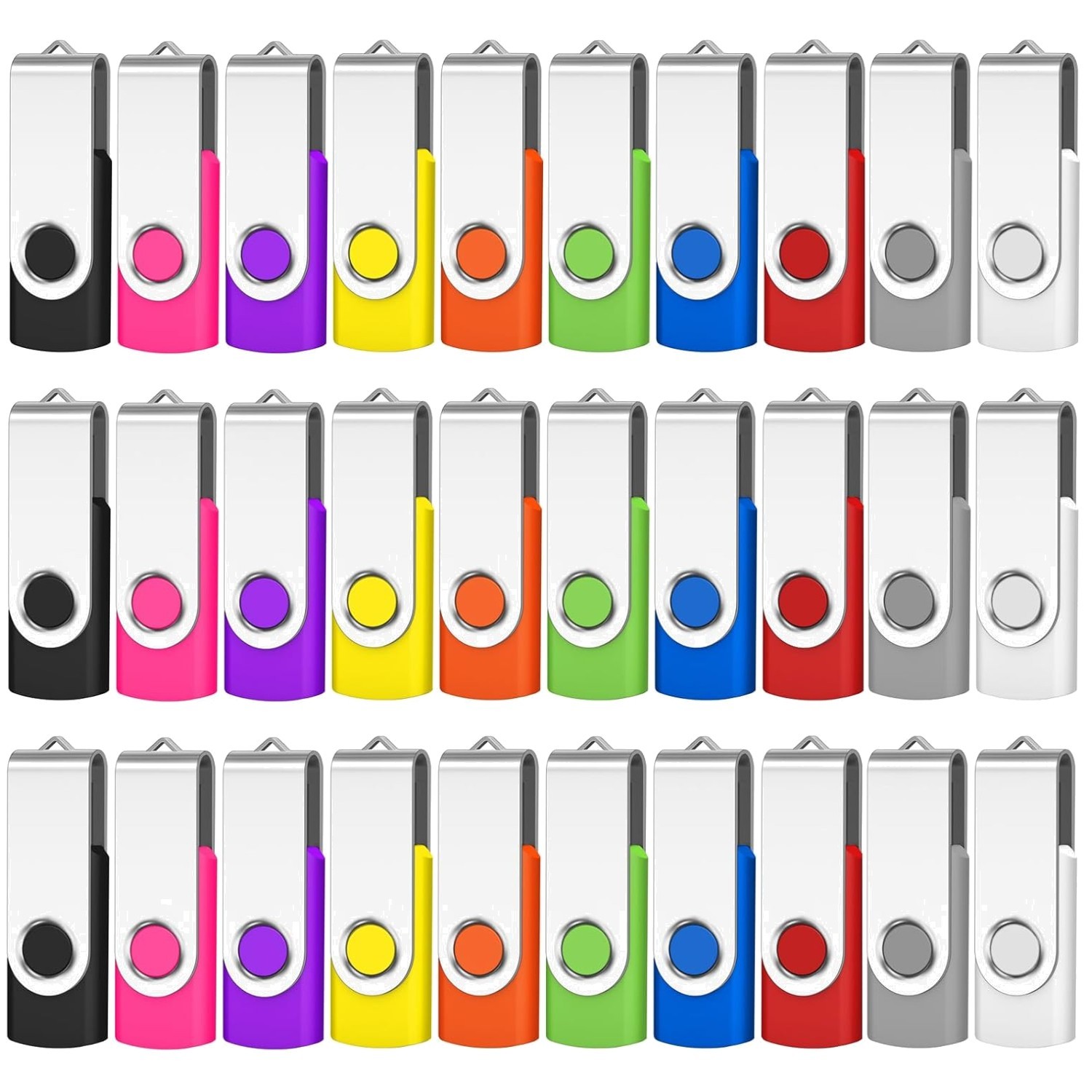 Colorful 8GB USB Memory Stick Pack - 50 Flash Drives