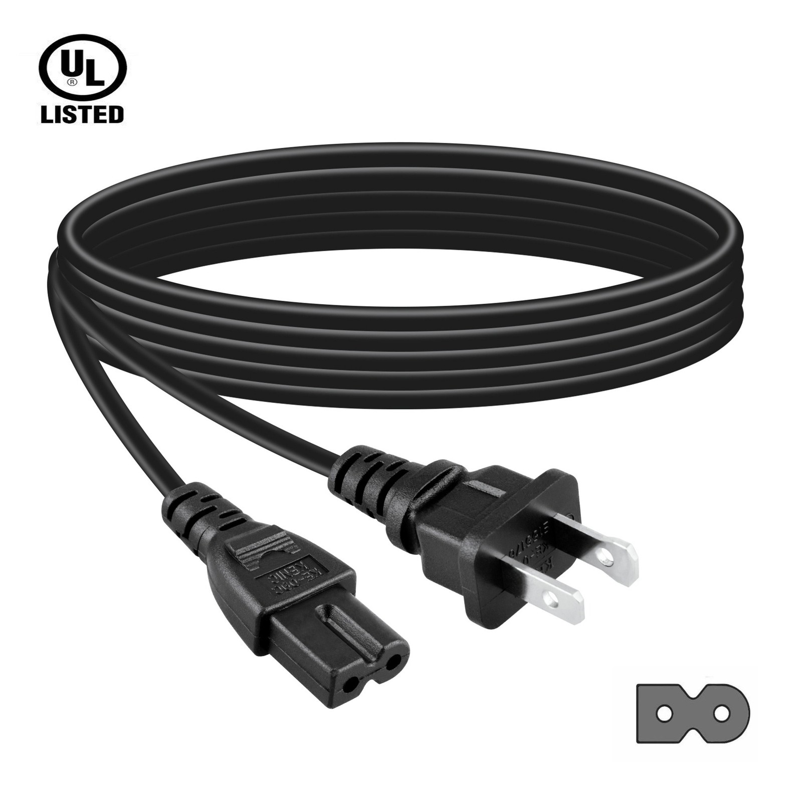 6ft AC Power Cord Cable For Philips Magnavox 37MD350B/F7 DVD825 DVD Player Lead