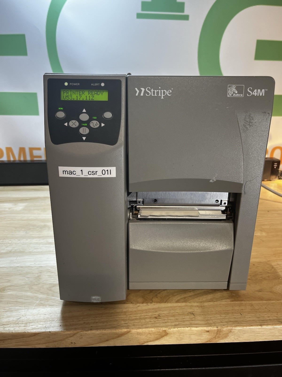 ZEBRA S4M S4M00-2001-0200T Thermal Transfer Label Printer Ethernet Zebra Firmwr