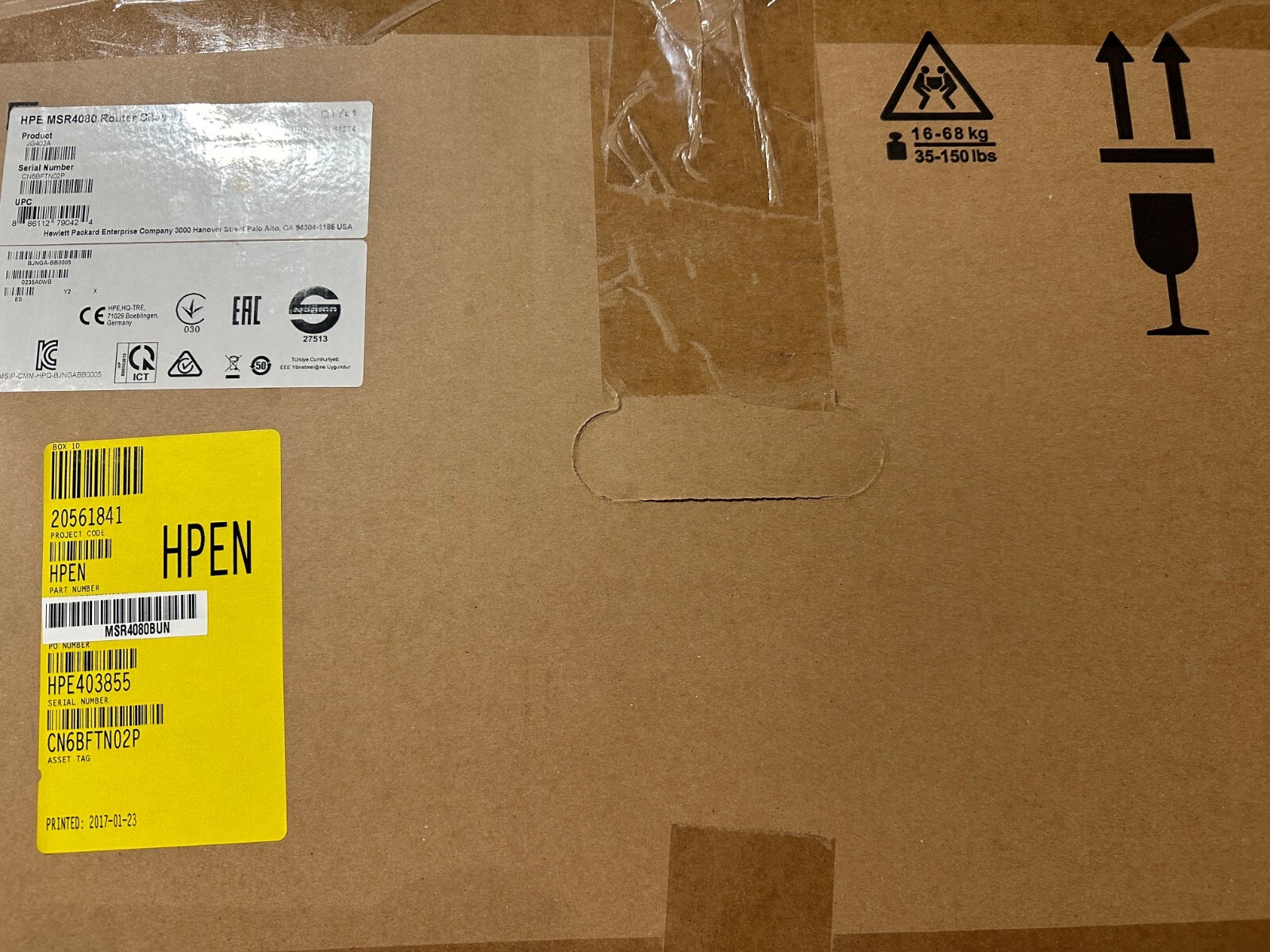JG402A  HPE MSR4080 Router Chassis  - Brand New Sealed