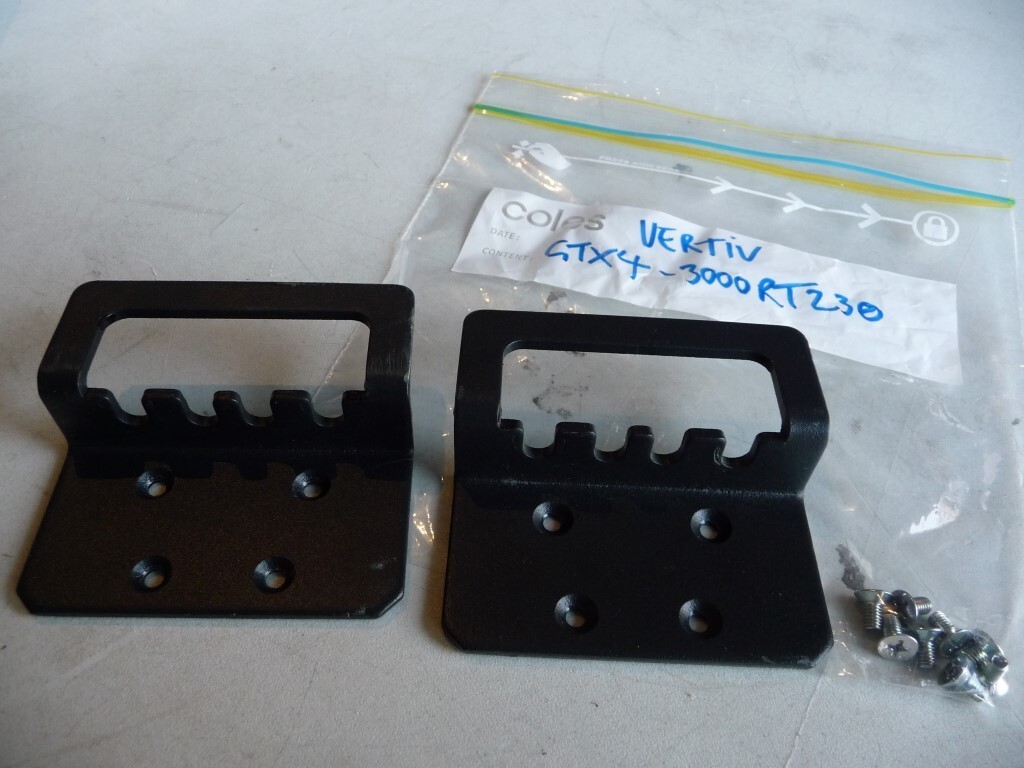 AU SELLER EMERSON VERTIV OFF A GTX4-3000RT230 Rackmount Ears + screws Only
