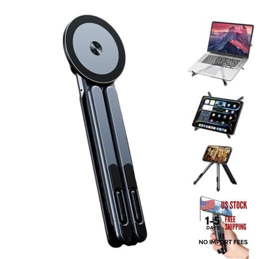 4-in-1 Foldable Laptop Stand, Portable Magnetic Phone Holder | N55 Magnets