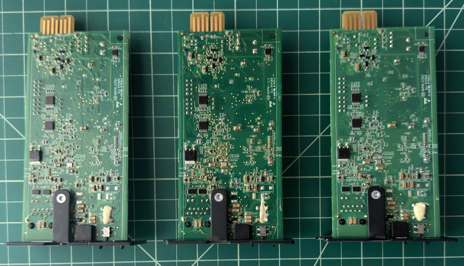 Lot of 3 USED Vertiv Liebert IntelliSlot Communications Card / RDU101 