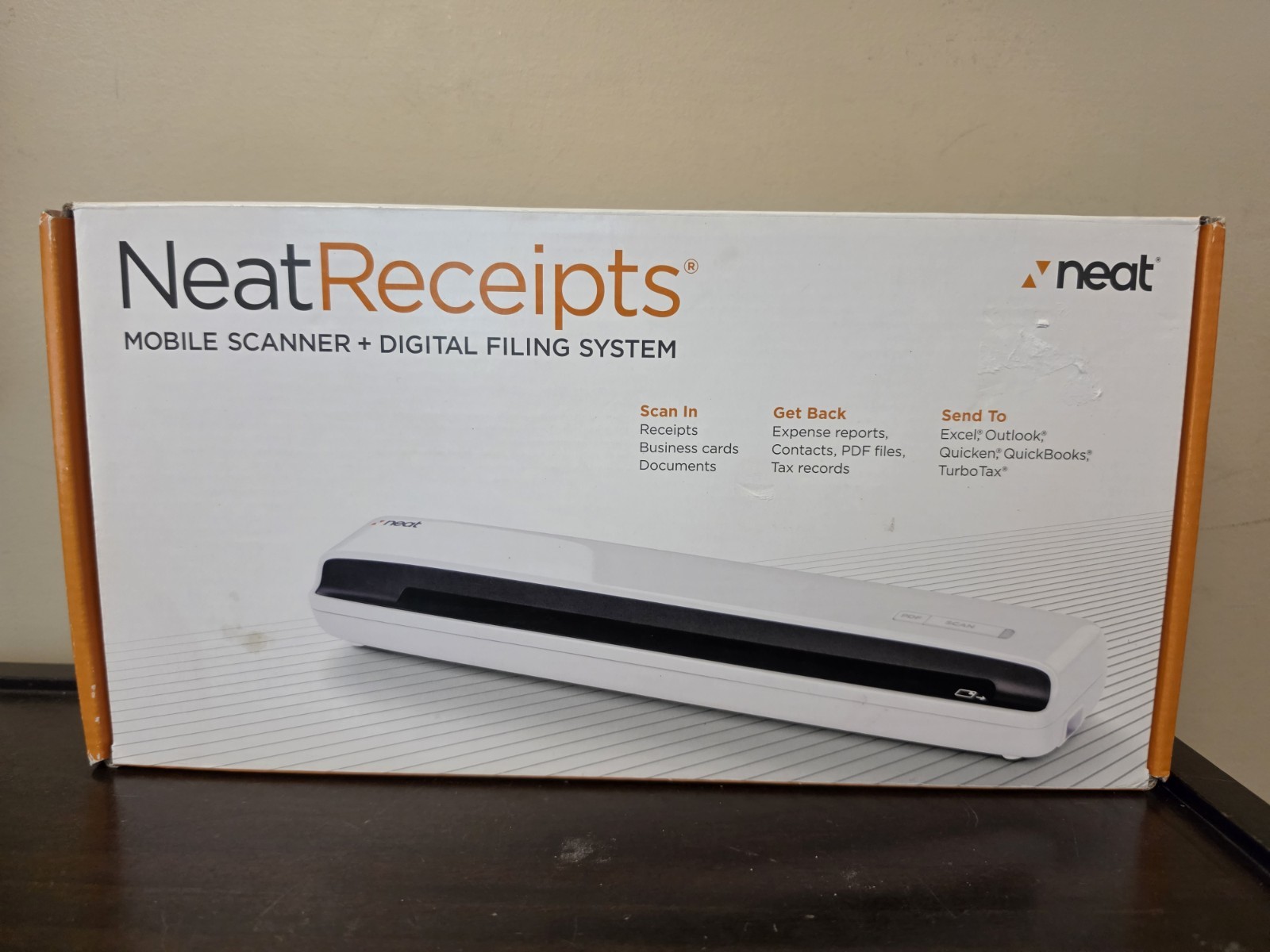 Neat Receipts Mobile Scanner and Digital Filing System Scan PDFs NM-1000