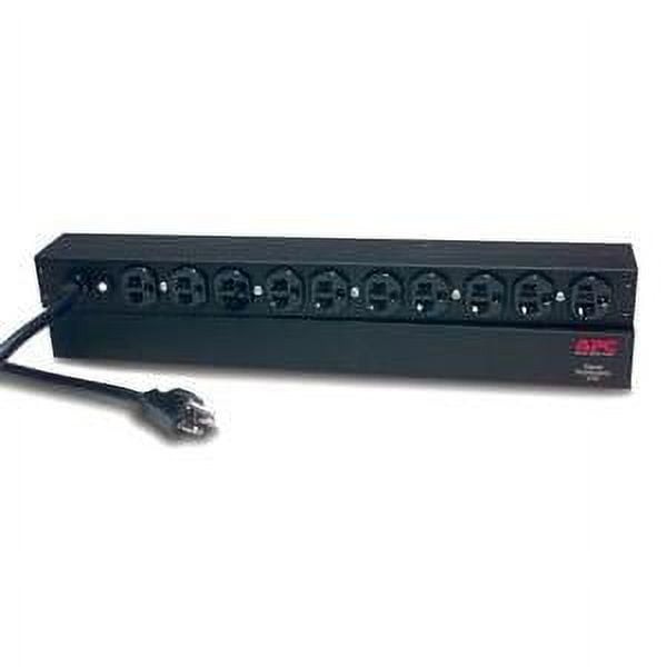 APC Basic Rack 2.4kVA Power Distribution Unit, 10 NEMA 5-20R Outlets, 120V, 1U