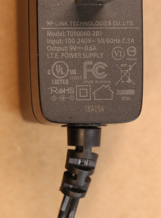 Genuine AC Adapter For TP-Link TL-SG1005D 5-Port Gigabit Ethernet T090060 (0917)